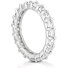 Round Natural Diamond Gold Jewelry Engagement Eternity Band New 3 Ct.