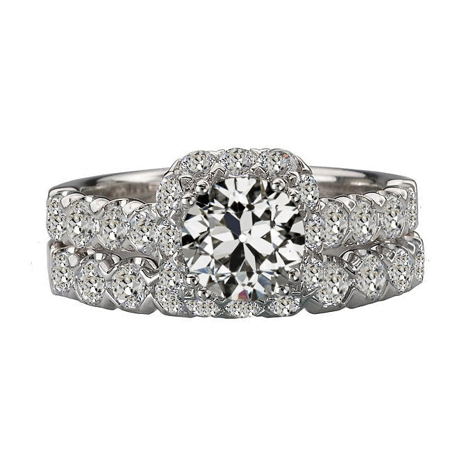 natural round diamond 7ct ring front view