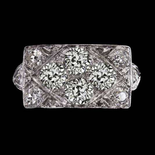 natural round diamond 3ct ring front view