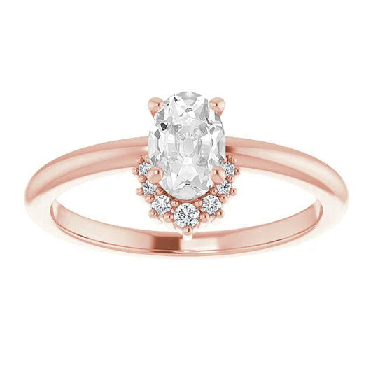 natural round diamond 2.50ct ring front view