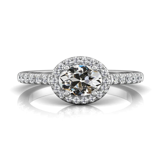 natural round diamond 5.50ct ring front view