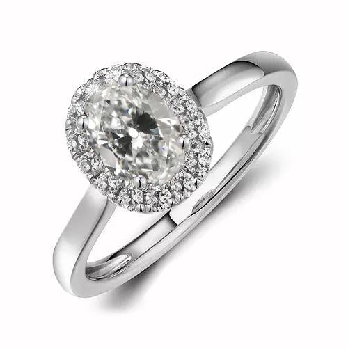 natural round diamond 3.50ct ring front view