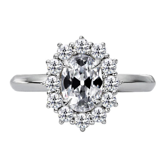 natural round diamond 4.50ct ring front view