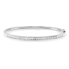 Round Real Diamond Bangle White Gold Fine Jewelry 3 Carats