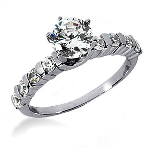 natural round diamond 1.55ct ring front view