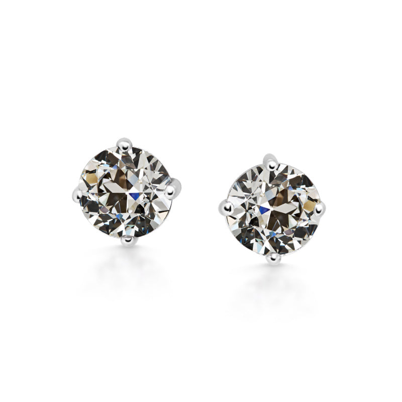 Handmade Diamond Drop Earrings 1.50 ct – main view
