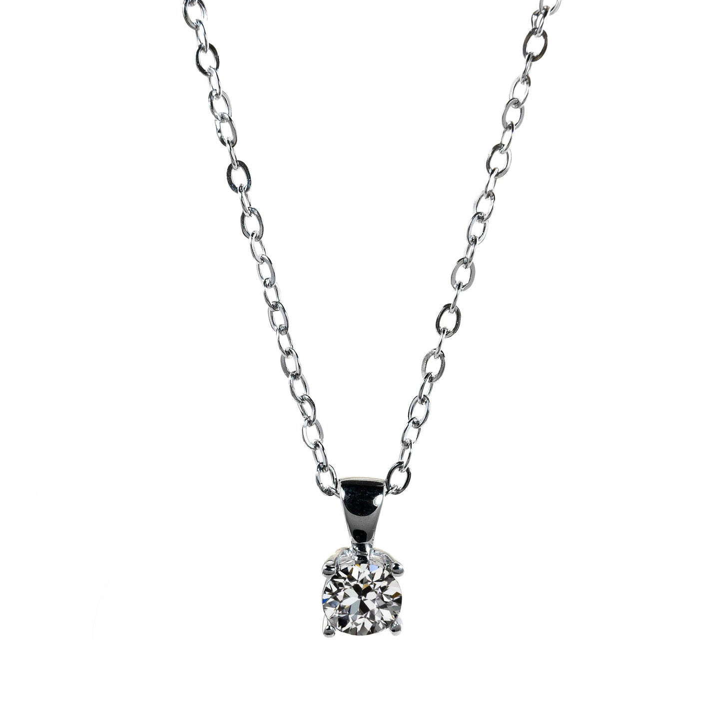 Earth-Mined Fine Diamond Pendant Necklace – main view
