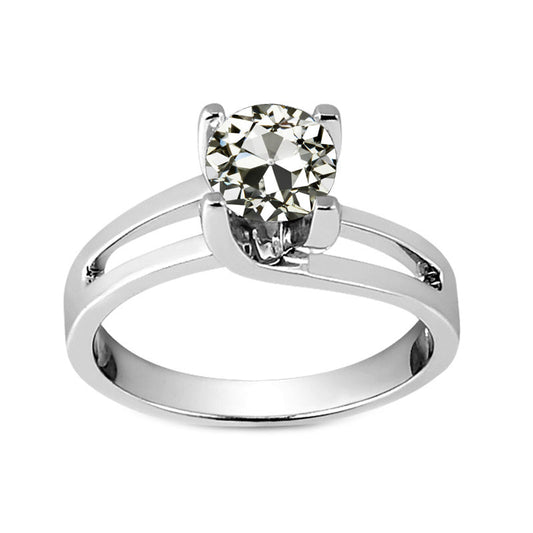 Authentic Diamond Solitaire Ring – main view