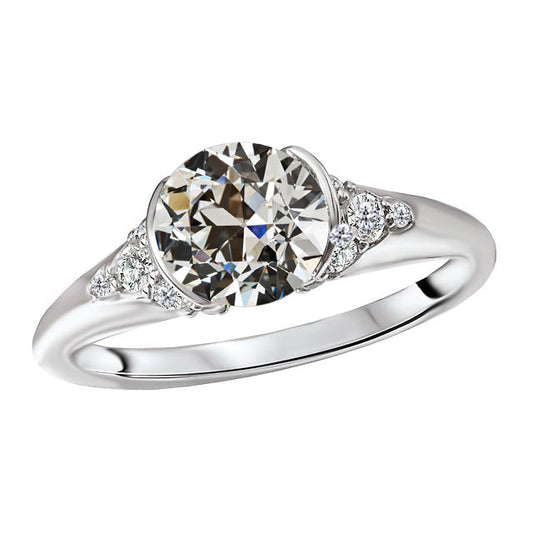 Anniversary Ring 14K White Gold with Brilliant Diamond – main view