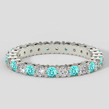 Round Paraiba Eternity Band