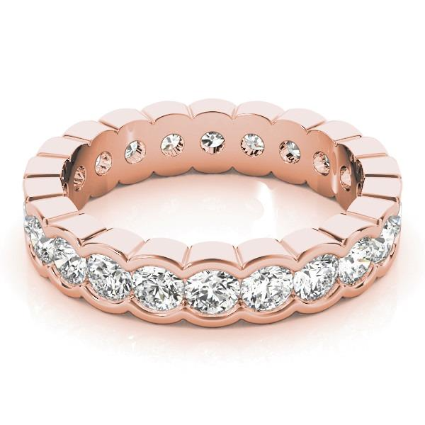 Fine Diamond Eternity Band – side view
