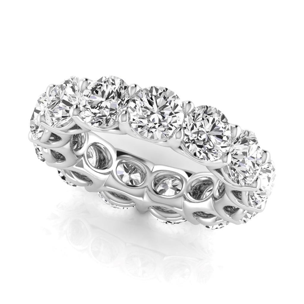 Fine Diamond Eternity Band 0.75-ct 14K White Gold – side view