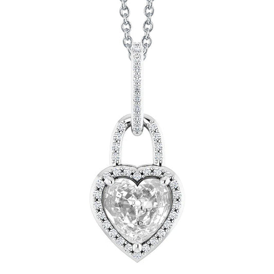 Pendant 14K White Gold with Diamond – main view
