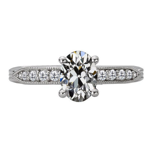 Diamond Anniversary Ring 3-ct 14 Karat White Gold – main view