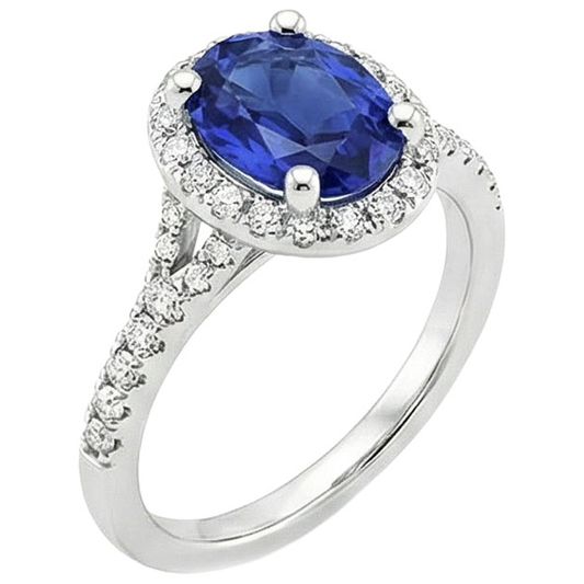Royal Sapphire Engagement Ring