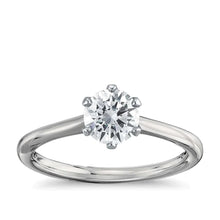 Simple 1 Carat Genuine Diamond Ring Engagement