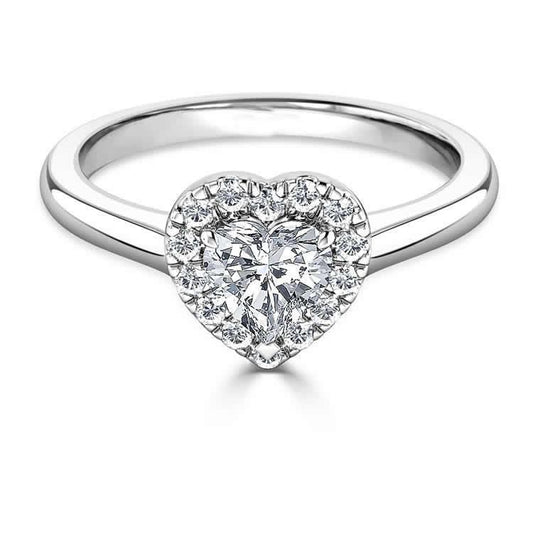 natural round diamond 1.10ct ring front view