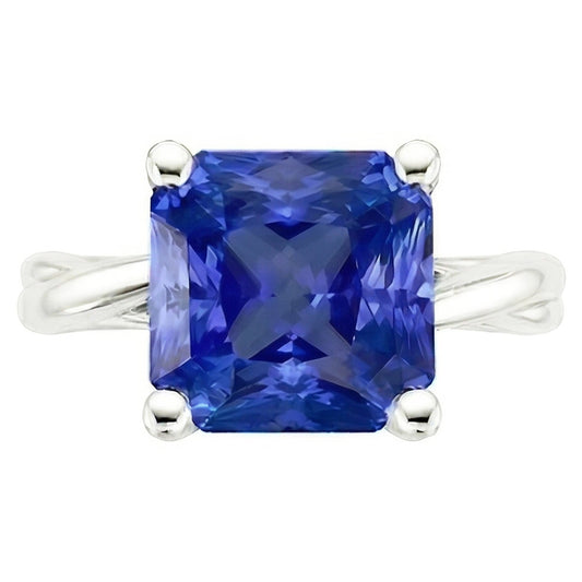 Solitaire 3 Carat Sapphire Engagement Ring