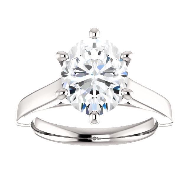 Solitaire Genuine Diamond Ring 3.50 Carats Jewelry New