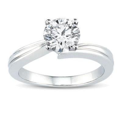 natural round diamond 1.50ct ring front view