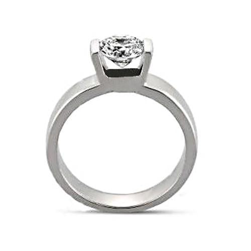 natural round diamond 1.51ct ring front view