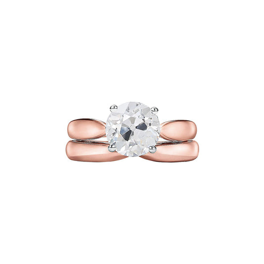natural round diamond 1.50ct ring front view