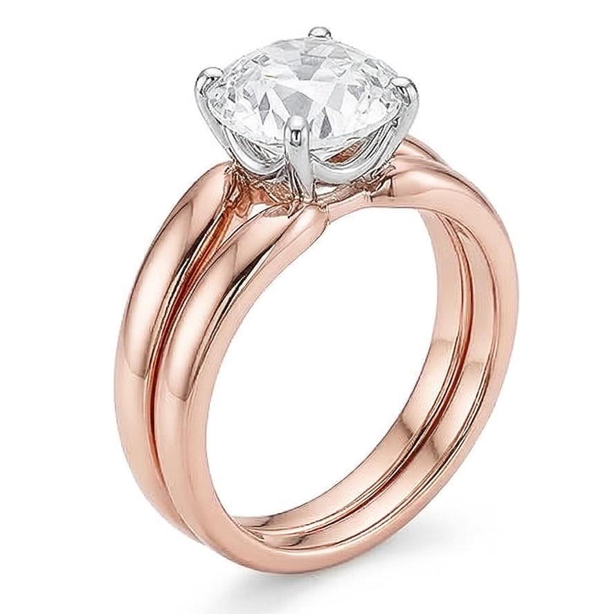 natural round diamond 1.50ct ring close up detail