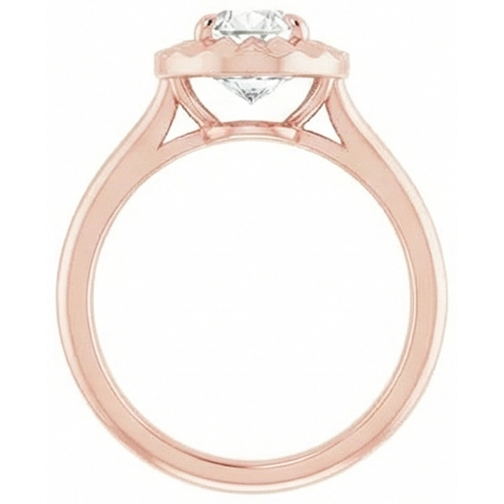 Solitaire Old Cut Pear Natural Earth Mined DIAMOND ( NOT LAB GROWN ) Ring 14K Rose Gold 2.15 Carats
