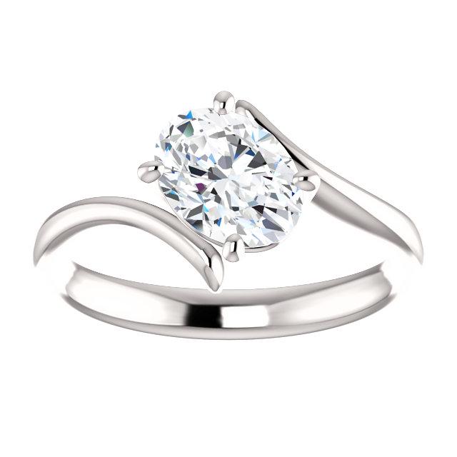 Solitaire Oval Real Diamond Engagement Ring 1.25 Carats3