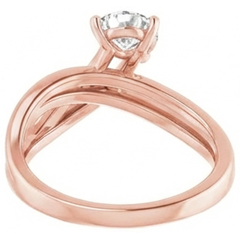 Solitaire Pear Natural Earth Mined DIAMOND ( NOT LAB GROWN ) Ring Twisted Split Shank 2 Carats