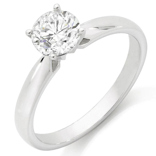 natural round diamond 1.75ct ring front view