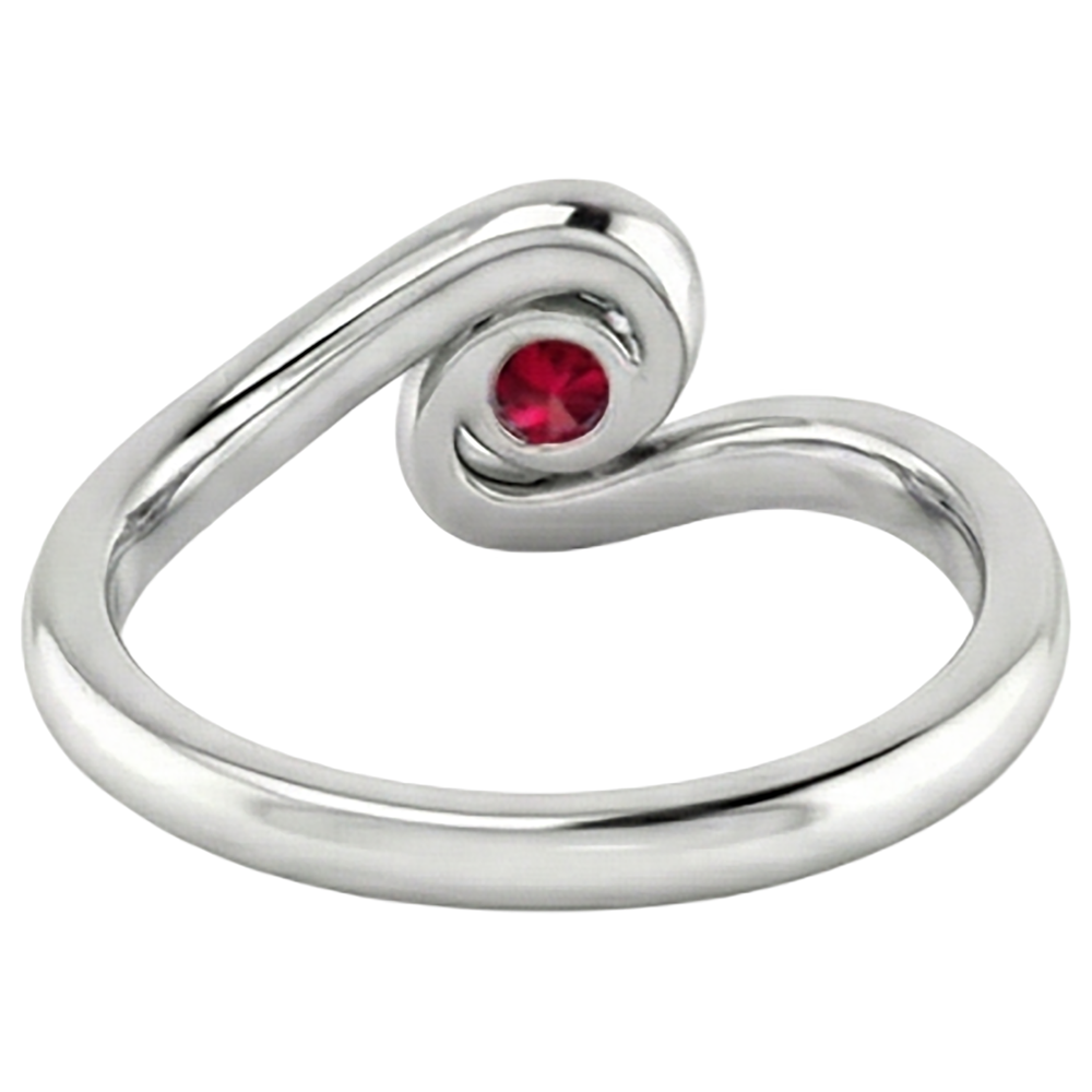 Solitaire Ring Burmese Ruby 1.50 Carats Twisted Style Jewellery New