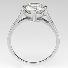 Solitaire With Accents Ring Round Old Miner Genuine Diamonds 2.50 Carats