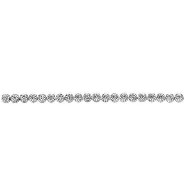 Sparkling 5 Ct. Round Cut Natural Earth Mined Diamonds Ladies Tennis Bracelet White Gold