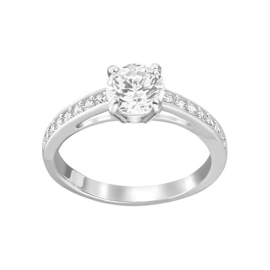 natural round diamond 2ct ring front view