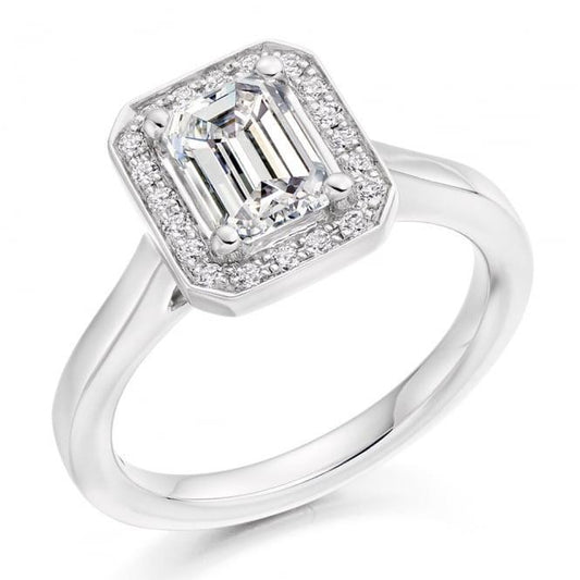 natural round diamond 1.91ct ring front view