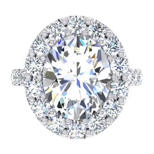 natural round diamond 6ct ring side angle
