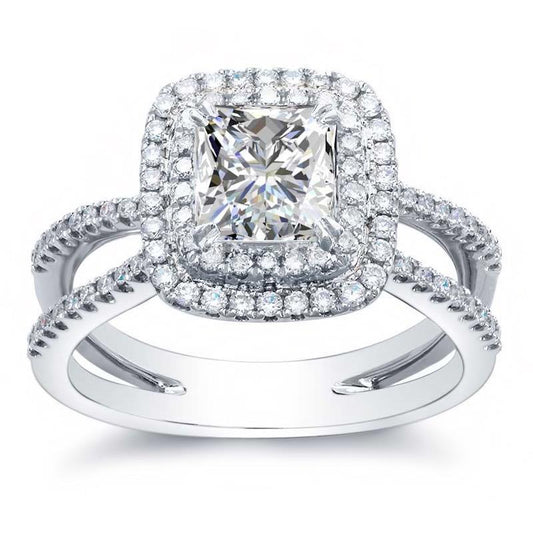 natural round diamond 4.20ct ring front view