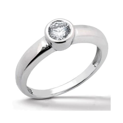 Sparkling Real Diamonds 1 Carat Anniversary Ring White Gold