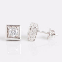 Sparkling Real Diamonds 1.80 Carat Studs Earrings Gold White 14K New