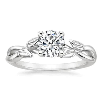 natural round diamond 2.50ct ring front view