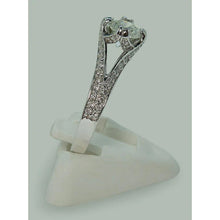 Split Shank Real Diamond Solitaire With Accents Engagement Ring 1.65 Carats