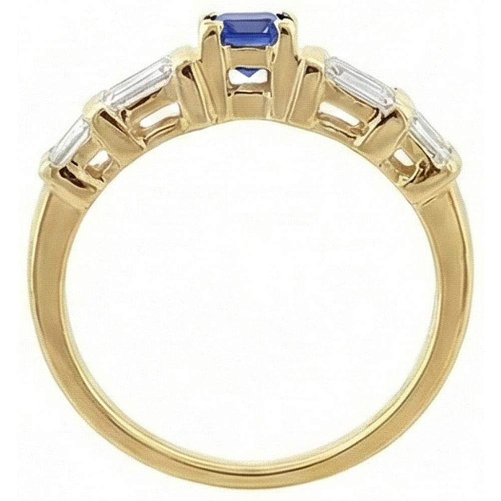 Sri Lanka Blue Sapphire 2.51 Carat Ring Yellow Gold 14K