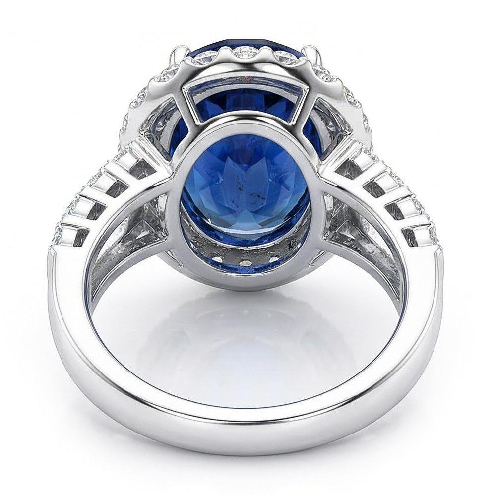 Sri Lanka Stone Halo Natural Earth Mined Diamond Jewellery