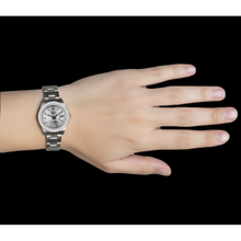 Stainless Steel Natural Earth Mined Diamond Bezel Rolex Watch Silver Dial Ii