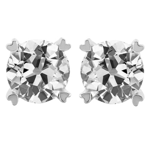 Drop Earrings 14K White Gold with Brilliant Diamond – main view
