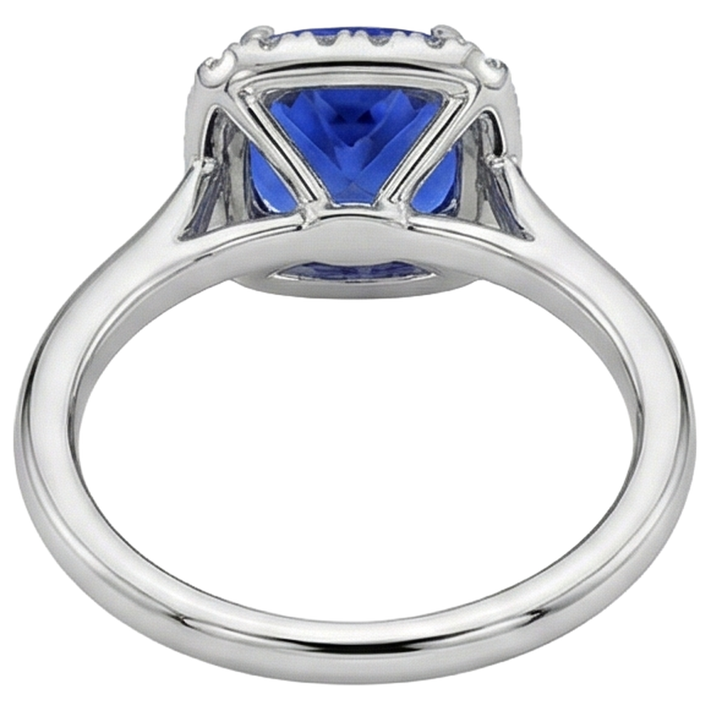Tanzanite With Natural Earth Mined Diamonds 7.75 Ct Wedding Ring White Gold 14K