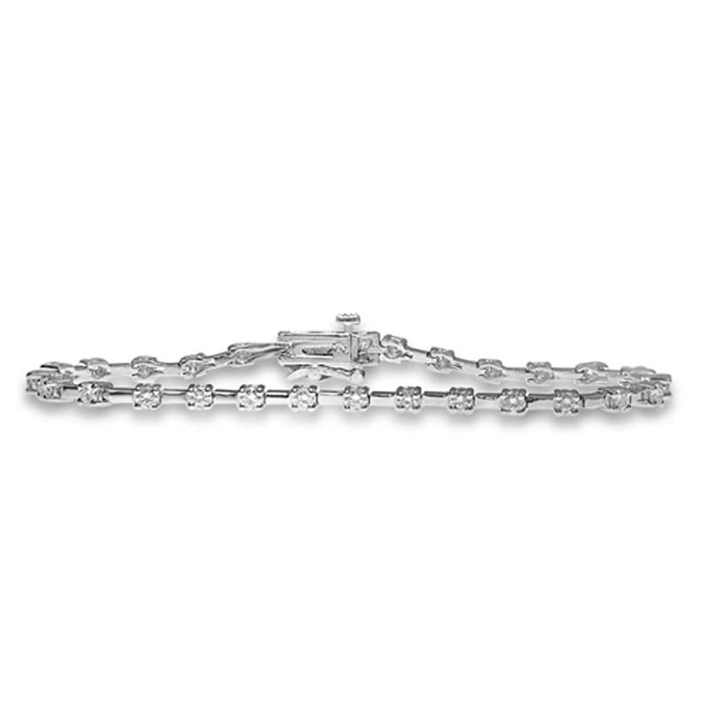 Tennis Bracelet Women Gold Jewelry 2.80 Carats Prong Set Round Real Diamond