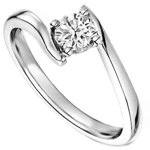 natural round diamond 1.90ct ring side angle