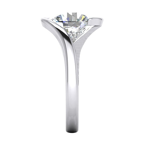 Tension Like Genuine Solitaire Gold Ring View